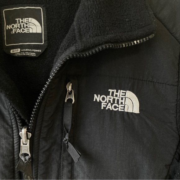 The North Face Womens Fleece Jacket Full Zip Pockets Logo Funnel Neck Small - Picture 3 of 9